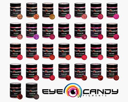 Eye Candy Pigments Premium True Red Mica Powder - Akai Tsuki Red (50gr) - for Epoxy, Resin, Soap, Paint, Woodworking, Acrylic Pouring, Bath Bombs, Fishing Lures - DIY Arts and Crafts Additive - color: Akai Tsuki Red
