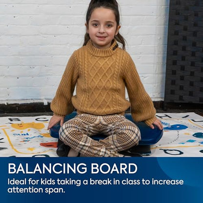 Bouncyband Bouncy Board Sensory Tool – Sensory Board Lets Kids Expel Energy to Boost Focus – Ideal for the Classroom or at Home – 21.75” x 15.75” x 4.3” Balance Board Holds Kids Up to 180lbs