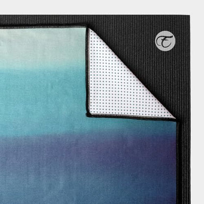 Eunzel Hot Yoga Mat Towel with Grip Dots, Printed Design 72" x 24" - color: Oceanic Melt