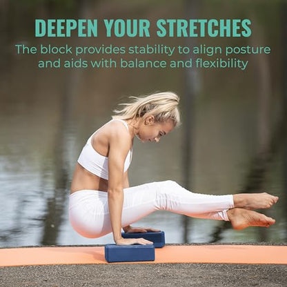 3in Foam Bulk Yoga Blocks, 10 Pack - color: Dark Blue