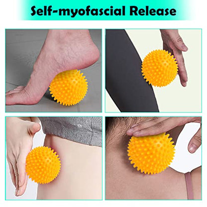 Plantar Fasciitis Relief, Foot Roller & Massager for Plantar Fasciitis, Neuropathy & Reflexology - 2 Foot Massage Roller & Ball (Green, Large) - color: Green