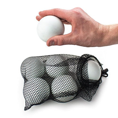 Crown Sporting Goods Regulation Size Lacrosse Balls in Mesh Storage Bag