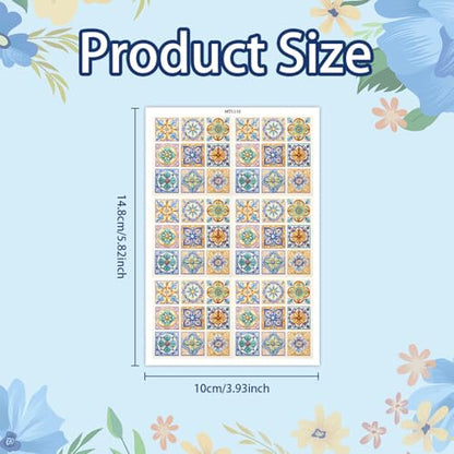 8Pcs Retro Floral Transfer Paper for Earrings & Polymer Clay, Symmetrical Flower Pattern Design Water Soluble Transfer Sheet for Polymer Clay DIY Art Crafts Jewelry Earrings Making Supplies 5.82X3.9in