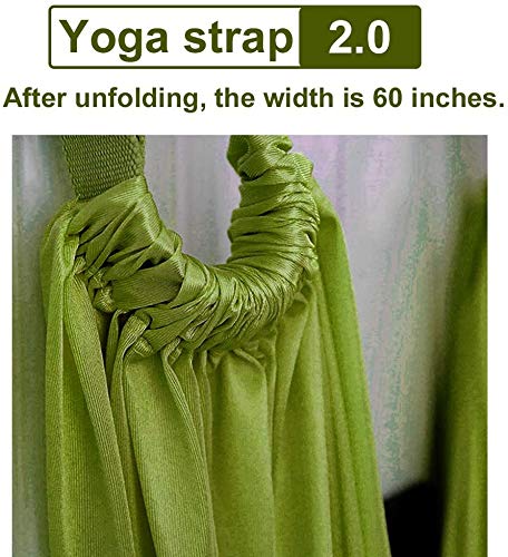 Fitness Yoga Stretching Strap, Adjustable Leg Stretcher Back Bend Assist Trainer, Improve Leg Waist Back Flexibility Home Gym Equipment for Rehab Pilates Ballet Cheerleading Splits Gymnastics - color: black