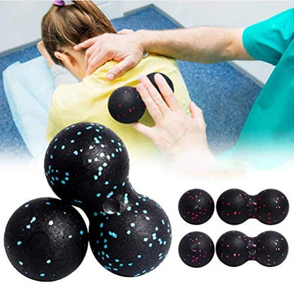 Peanut Massage Ball - After Exercise Fascia Ball Set Training Deep Tissue Massage Ball Kit Lacrosse Ball Muscle Roller for Acupressure Plantar Fasciitis Reflexology Massage