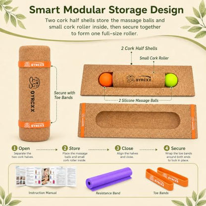 Foot & Ankle Strengthener Kit Cork 4-in-1 Balance Board with Accessories
