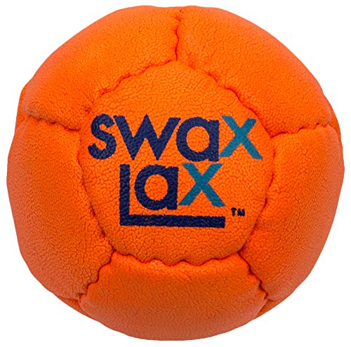 SWAX LAX Lacrosse Training Ball - Indoor Outdoor Practice Less Bounce & Rebounds - color: Orange