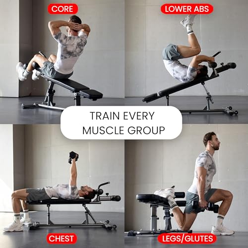 Finer Form Semi-Commercial Decline Sit Up and Flat Weight Bench