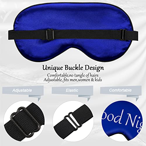 Geyoga 8 Pack Silk Funny Sleep Masks for Women Sleep, Retro Colors - color: Retro Colors