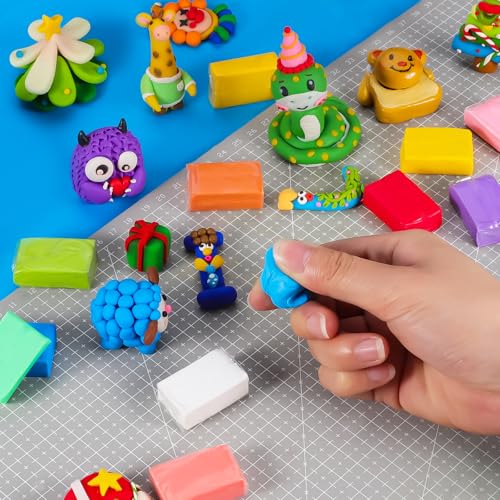 CiaraQ Polymer Clay Kit, Mini Modeling Clay Set | for Kids/Beginners/ Artist, 48 colors - color: 48 Colors