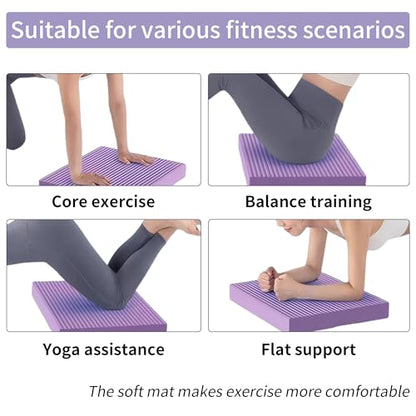 Balance Pad for Yoga Training, Non-Slip Water-Resistant - color: BLACK