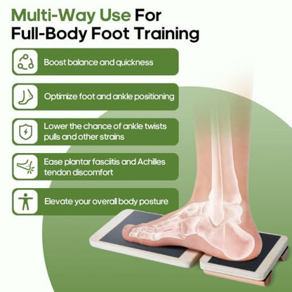 Adjustable Angle Ankle Axis Balance Board & Strengthener for Ankle Sprain