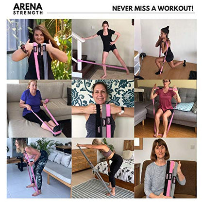 Arena Strength Long Fabric Full Body Resistance Bands, Set of 4