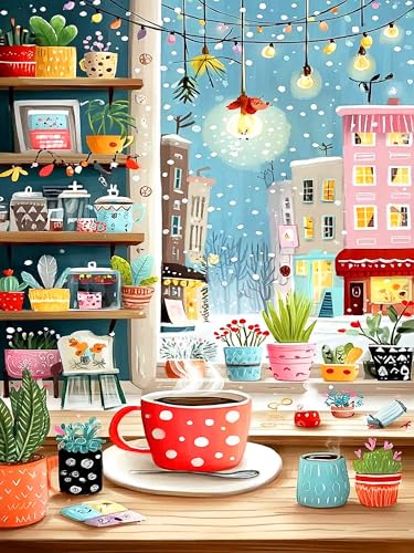 igoodom Christmas Diamond Art Kits for Adults, DIY Wall Decor | Diamond Painting Kit - Sparkling Full Drill Design Perfect for Home Decor, Holiday Gifting, And Relaxing Crafting 12x16inch - color: MZ2372, size: 11.8x15.7in(30x40cm)