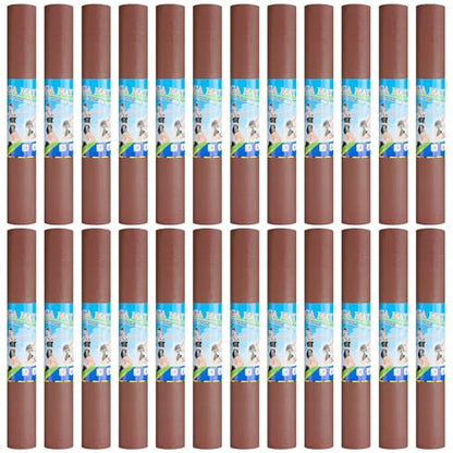 Funtery 3 mm Thin Yoga Mats Bulk, 68 x 24 Inches Lightweight PVC Exercise Mats Non Slip Workout Fitness Pads for Yoga Pilates Stretching Classes Gym Home Studio - color: Brown