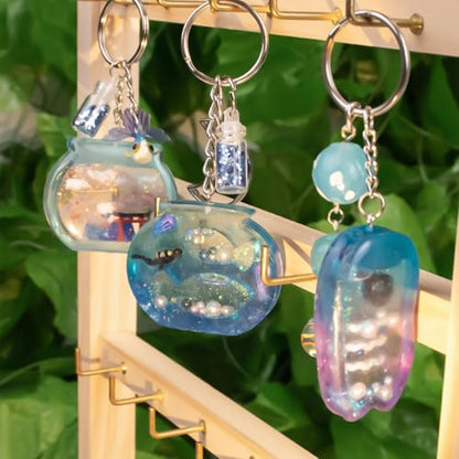 Resin Shaker Silicone Molds and Seal Films Casting Set Pack of 12 Enchanted Japanese Jewelry Charm Koinobori Mt Fuji Goldfish Bowl - color: Fish Tank, Torii, Mt Fuji, Carp Streamer Craft Pack of 12