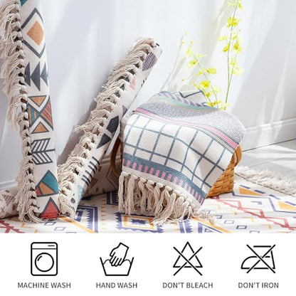 nuveti Cotton Yoga Mat - Absorbent, Grippy Tight Weave, Ashtanga & Hot Yoga Rug, Helps with Slippery Hands & Feet - color: MiCheng