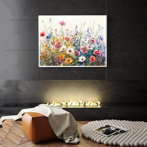 hkejoi Flower Diamond Painting Kits, Diamond Art Kits for Adults 12x16 Inch | Diamond Painting Kits for Adults Beginners, Gem Art, 5D Full Drill, DIY Arts and Crafts for Gift Home or Decor - color: Style 22