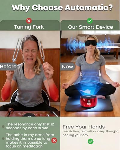 Tuning Fork for Healing Set Alternative–PUVIDJUT M3 Sound Healing Device - color: Echo Plum