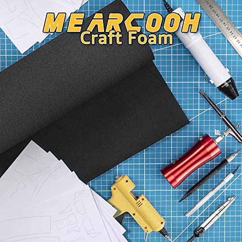 2-Pack Black Eva Foam Sheets roll, Premium eva Craft Foam 5mm Thick, 13.9" x 59", High Density 86kg/m3 for Halloween Cosplay Costume, Crafts, DIY Projects by MEARCOOH - color: 2PCS:Black, size: Thickness-5mm