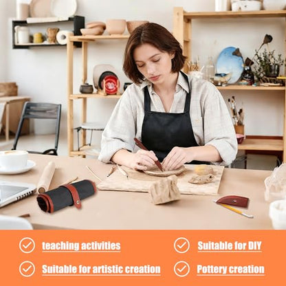 48 Pcs Polymer Clay Carving Tools Set, Pottery Sculpting Tools with Bag | Ceramic Clay Molds Sculpting Kit for Adult Beginner for Modeling Trimming Molding Shaping