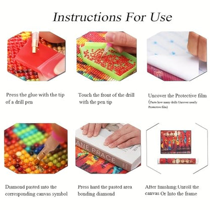 KUFWKEY Bookshelf Diamond Painting Kit,Dargon Diamond Art Kits for Adults | Skull & Dragon Design, DIY Craft Kit,Halloween Diamond Art,Large size 15.7x31.5inch,Gem Art and Crafts,Gothic Diamond dots - color: AM6021