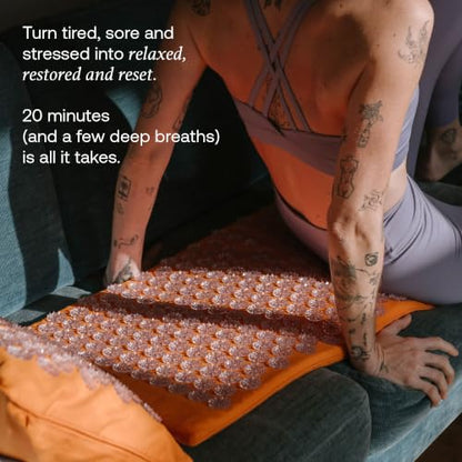 ShaktiMat Acupressure Pillow, Neck & Shoulder Relief, Premium Level 1 Amber - color: Premium-amber, size: Level 1