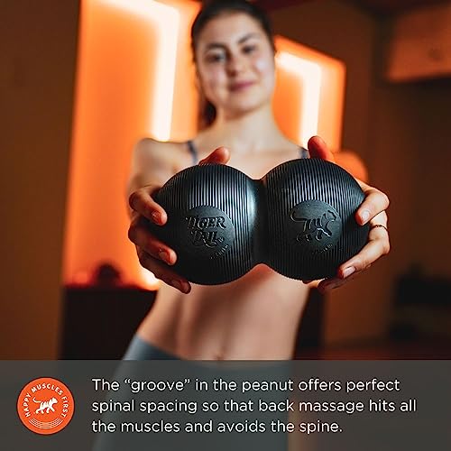 Tiger Tail Tiger Ball Large 8-Inch Long by 4.4-Inch High Peanut Foam Roller Double Ball: Self-Help Body Massage Tool for Trigger Points and Muscle Knots