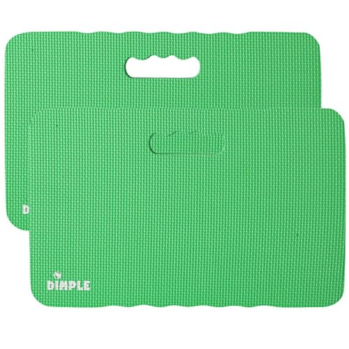 Dimple 2 Set Kneeling Pad, High Density Thick Foam Comfort Kneeling Mats | for Gardening, Yoga Exercise, Garden Cushions, Knee Pads, Green - color: Green, size: 2 Pack