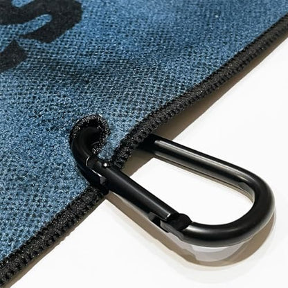 RokFit Gym & Golf Towel – Multi-Use, Quick-Dry, Durable Utility Towel with Bold Graphic and Carabiner Clip (Rise Stronger, Thrive Sharper) - color: Rise Stonger, Thrive Sharper