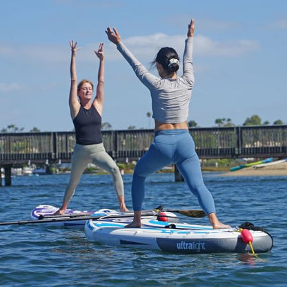 NIXY Venice G5 Cruiser & Yoga Inflatable Paddle Board | 10'6" x 34" x 6" Ultra-Light SUP with Welded Seams, Woven Drop Stitch for Safety and Durability.