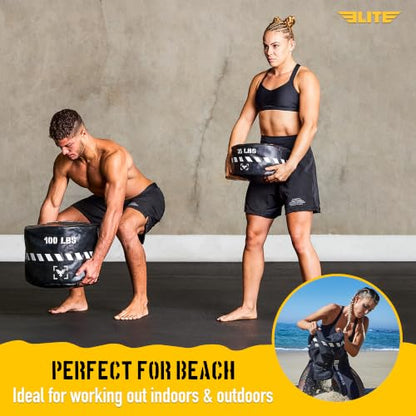 Elite Heavy-Duty Strongman Workout Sandbag – Unfilled Fitness Sand Bag for Weight Training, Full-Body Workout, Cross Training, Powerlifting, Combat & Military Use – Durable for Commercial and Home Gym - size: 120 LBS