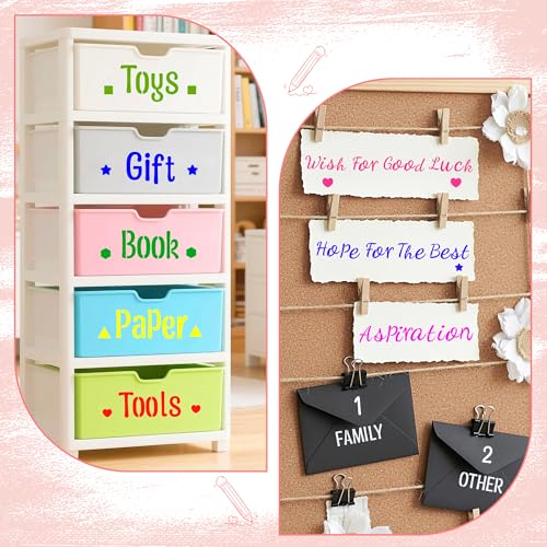 41Pcs Letter Stencils Reusable Small Alphabet Number Stencils for Painting | 1/2,3/4,1,5/4,2Inch,stencil letters,Small Plastic Templates,5 Font,Shape Stencils for Crafts,Drawing, Notebook,Home Decor