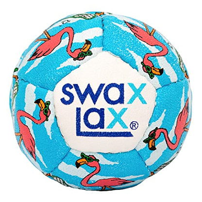 SWAX LAX Lacrosse Training Ball - Indoor Outdoor Practice Less Bounce & Rebounds - color: Flamingo