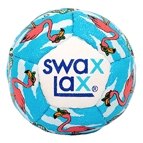 SWAX LAX Lacrosse Training Ball - Indoor Outdoor Practice Less Bounce & Rebounds - color: Flamingo