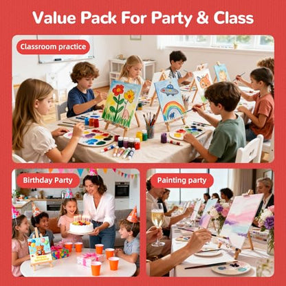 Canvas Boards 40 Pack, 8x10 Inch Small Painting Canvas Panels 100% Cotton | White Blank Art Supplies for Acrylics Oil Watercolor Tempera Paints - size: 8"x10"- 40pcs