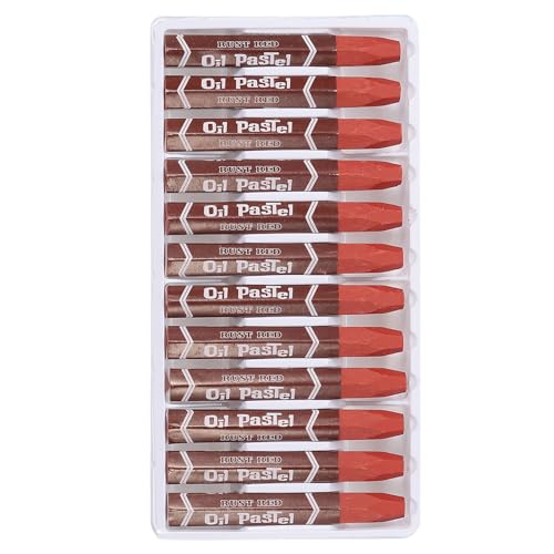 PATIKIL Brown Oil Pastels, 12Pcs Soft Oil Crayons Vibrant and Creamy Pastels Stick Art Supplies for Art Painting Drawing Blending Graffiti for Artists Beginners - color: Brown