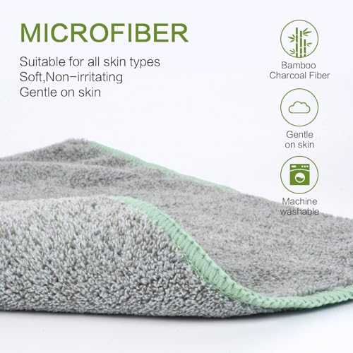 Microfiber Face Towels Soft Washcloths 12Inch x 12Inch 12 Pack Multicolor - color: Multicolor