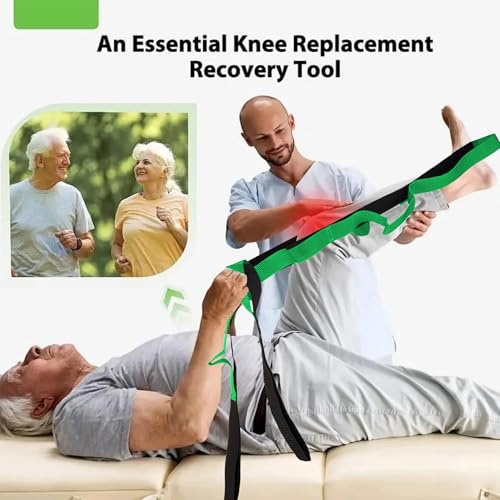 10 Loops Stretching Strap Yoga Strap for Home Workout, Exercise, Pilates and Gymnastics, Non-Elastic Stretch Bands for Women & Men - color: Grey+Green