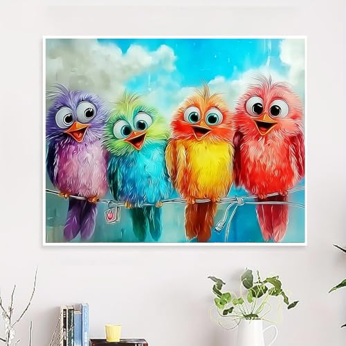 NDNXYXGS Paint by Numbers Kits for Adults,Animals DIY Painting Kit on Canvas,Bird Color by Numbers,Large Adult Paint by Number for Wall Decor and Gifts (Bird) - color: bird