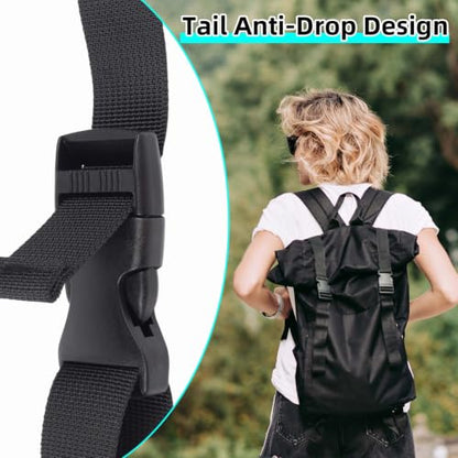 6Pcs Buckle Straps，1" x 47" Utility Straps, with Quick Release Buckles | 3.92 Feet, Adjustable Nylon Straps for Backpacking, Hiking, Outdoor, Travel