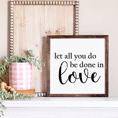 Christian Stencils for Painting on Wood 12" Stencils for Crafts Reusable | Religious Faith Stencil for Wood Sign Canvas Mats Door Hanger - style: Christian