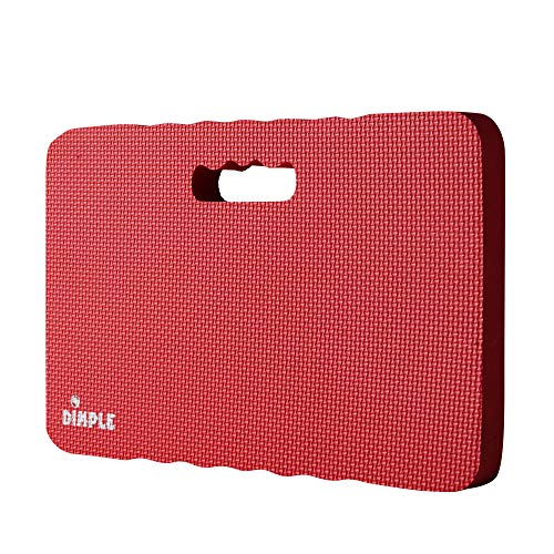 Dimple Kneeling Pad, High Density Thick Foam Comfort Kneeling Mats | for Gardening, Yoga Exercise, Garden Cushions, Knee Pads Red - color: Red, size: Single
