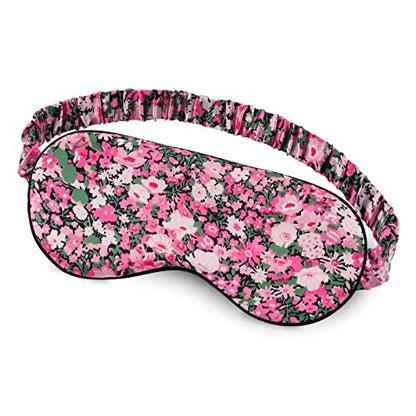 OLESILK 100% Natural Mulberry Silk Sleep Eye Mask Block Out Light, Fashion Printed Eye Mask Blindfold for Women Men Full Night Sleeping, Chic Eye Cover Eyeshade, Pattern 3 - color: Pattern 2