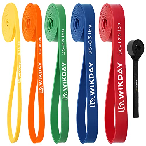 WIKDAY Resistance Bands for Working Out with Door Anchor - color: Colorful