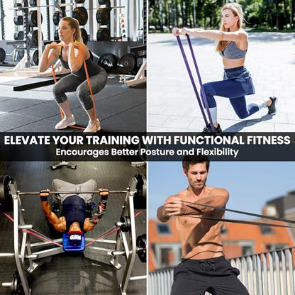 Rubberbanditz Resistance Bands Workout Kit | Exercise Bands, Door Anchor, Handles, Carry Bag, Straps | Resistance Training, Physical Therapy - color: 1.2 lbs (0.5 kg) Basic Package