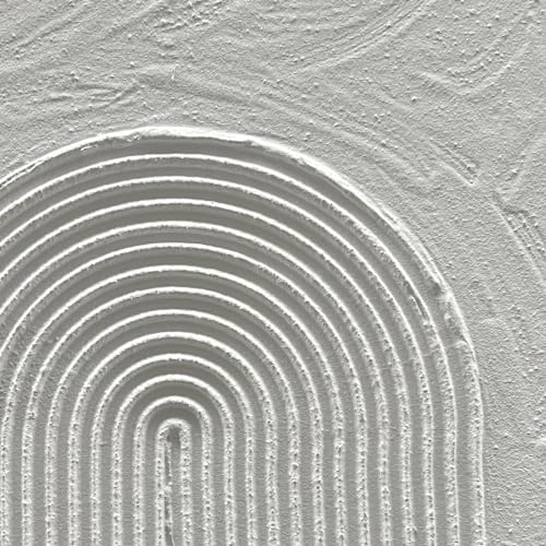 NANKAI Art Hand Painted White Textured Abstract Art Oil Painting Contemporary Minimalist Art Home Wall Fecoration Painting 28x16 inches x 3 - color: Nkhb130