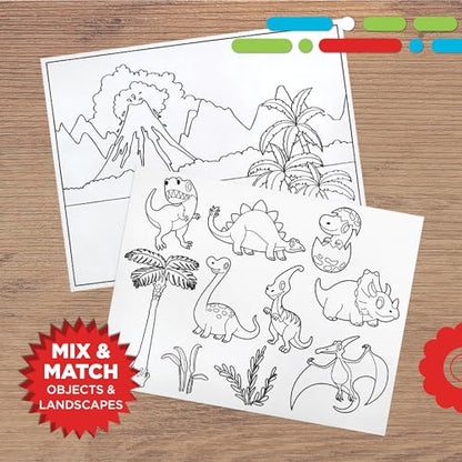 Discovery LED Tracing Tablet, 26-Piece Set with Washable Markers, Tracing & Template Sheets, Battery Powered Doodle Activity Lightboard, Kids Drawing & Sketching Portable Travel Art Set, Toy Gift