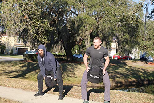 Round Fitness Sandbag 150/100/50 LB with Two Handles - Heavy Duty Workout Sandbags for Training, Fitness, Cross-Training & Exercise, Workouts, Sandbag Weights - size: 100 LB