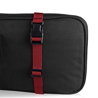 MAGARROW 24" 40" 60" 100" Strap Buckle Packing Straps Adjustable 1-Inch Belt - color: Red (4-Pack), size: 1" Wide - 40" Long